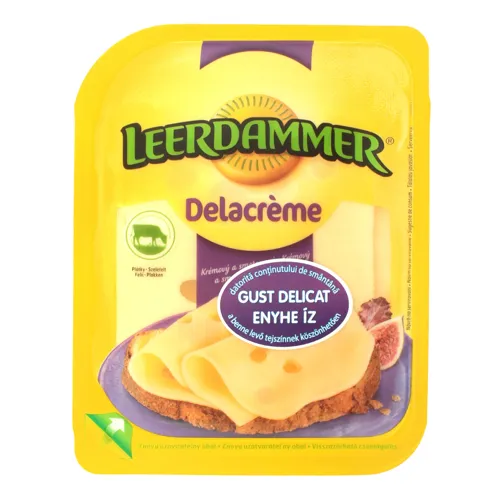 Сир 50% твердий Delacreme Leerdammer п/у 125г
