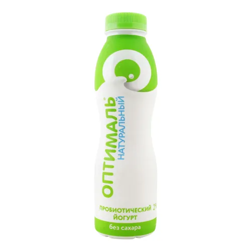 Йогурт 2% пробіотичний без цукру Натуральний Оптималь Савушкин 415г