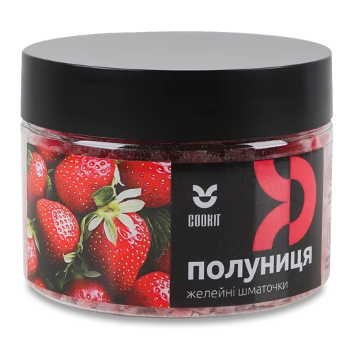 Желейні Шматочки Полуниця Cookit, В/ґ, П/б 140г