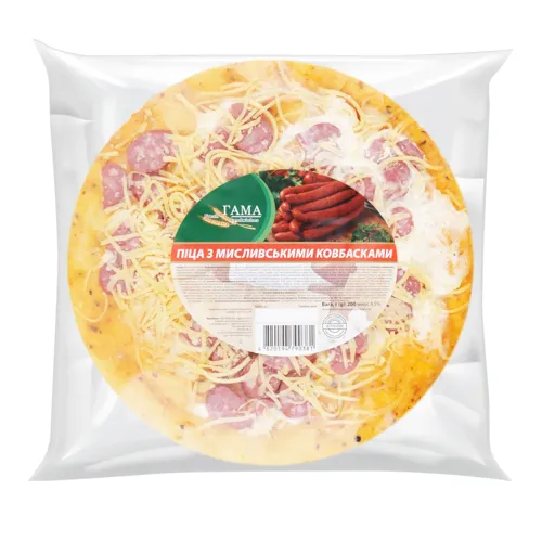 Піца з мисливськими ковбасками Гама м/у 200г