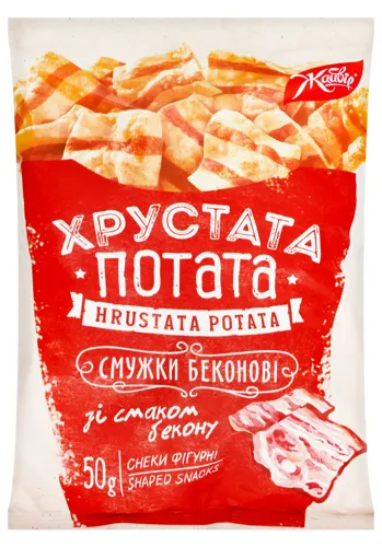 Снеки фігурні Смужки беконові Хрустата Потата Жайвір м/у 50г