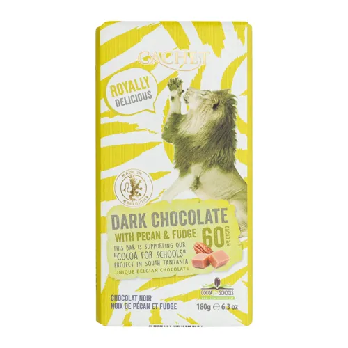 Шоколад 60% темний Pecan&Fudge Cachet м/у 180г
