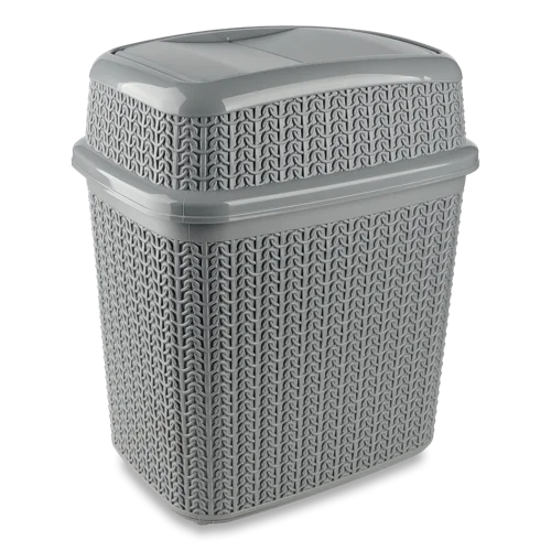Смітник Металік Сірий 10л, №102302.2 Knit Ucsan Plastik 1шт
