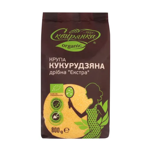 Крупа кукурудзяна дрібна без глютену Екстра Сквирянка м/у 800г