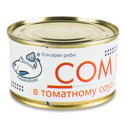 Сом В Том Соусі, Консерва Лаурсен, В/ґ, З/б, 400г