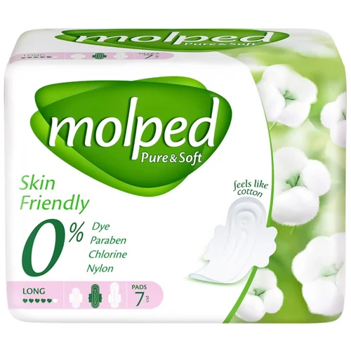 Прокладки гігієнічні Molped Pure&Soft Long 5 крапель 7шт