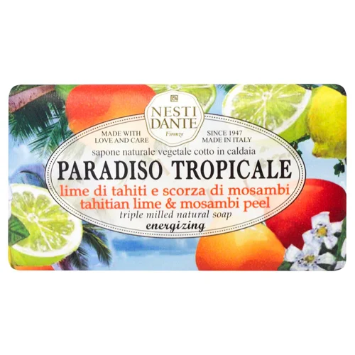 Мило тверде Nesti Dante Paradiso Tropicale лайм Таїті та шкіра мосамбі 250г