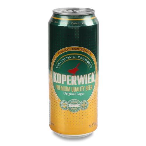 Пиво Світле Вищого Ґатунку Koperwiek, з/б, 0.5л