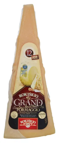 Сир 37% твердий Formaggio Grand Rokiskio вищого ґатунку 180г
