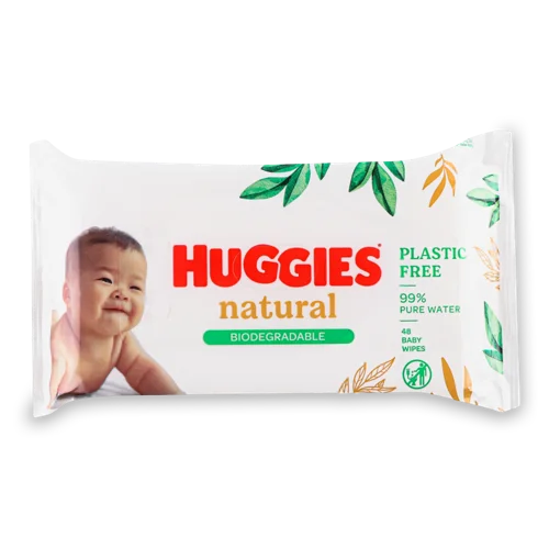 Вологі Серветки Для Дітей Natural Huggies, 48шт