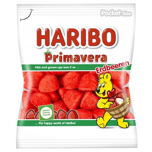 Цукерки Haribo Primavera полуниця 100г