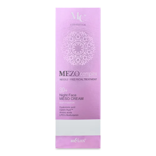 Мезокрем Нічний для Обличчя 30+ Глибоке Зволоження MC Cosmetics Bielita 50мл