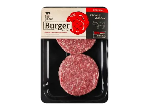 Котлети Skott Smeat для бургера яловичі охолоджені 300г
