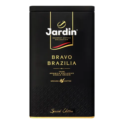 Кава натуральна темнообсмажена мелена Bravo Brazilia Jardin з/б 250г