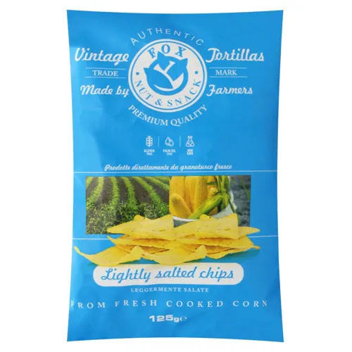 Чіпси Fox кукурудзяні з малим вмістом солі 125г