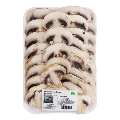 Печериці Еко-Овочі нарізані 400г