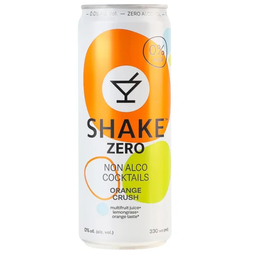 Напій безалкогольний Shake Zero Orange Сrush сильногазований 0,33л