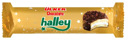 Печиво-сендвіч шоколадне з маршмеллоу Chocolate Halley Ulker м/у 77г