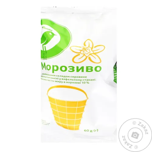 Морозиво Ашан з ароматом ванілі 60г