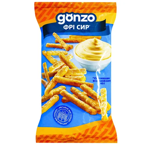 Соломка фрі Gonzo кукурудзяна зі смаком сиру 35г