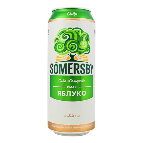 Сидр 0.5л 4.7% Яблуко Somersby з/б