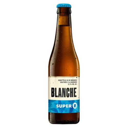 Пиво Super 8 Blanche світле нефільтроване 5,1% 0,33л