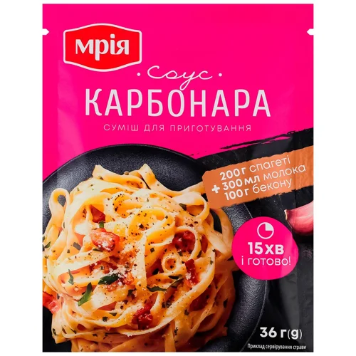 Суміш для приготування соусу Мрія Карбонара 36г