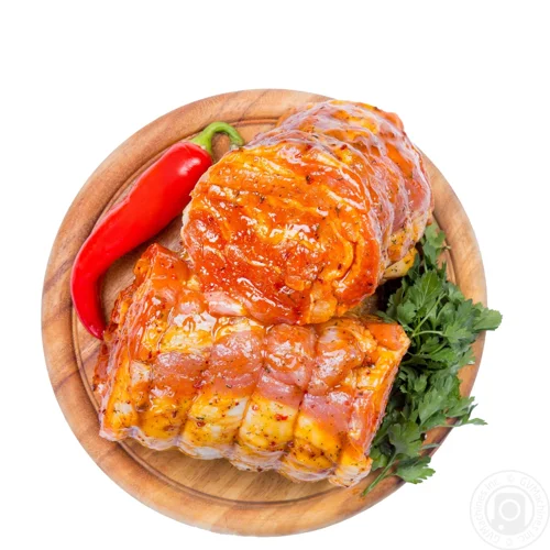 Рулет з грудинки в маринаді охолоджений