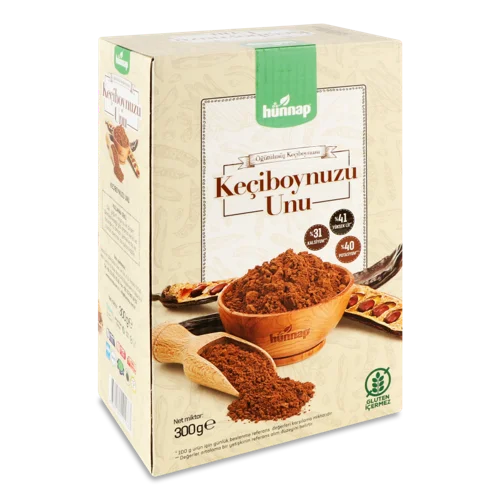 Борошно Ріжкового Дерева Hunnap, Вищого Ґатунку, Картонна Упаковка, 300г