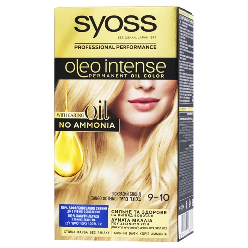 Крем-фарба Syoss Oleo Intense 9-10 Яскравий Блонд