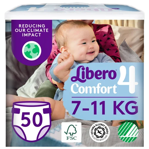 Підгузки Libero Comfort 4р 7-11кг 50шт