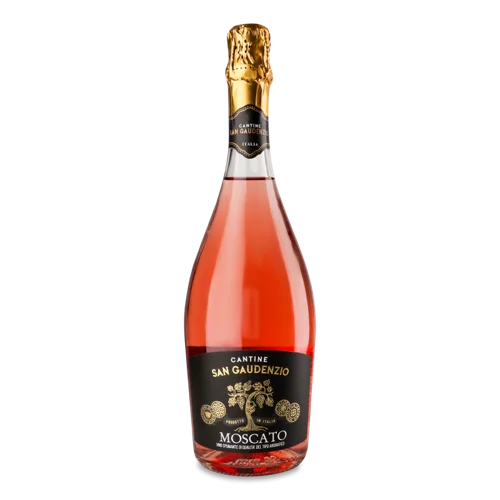 Вино Ігристе Рожеве Солодке Moscato Cantine San Gaudenzio, в/ґ, 0.75л, 6.2-7.8%