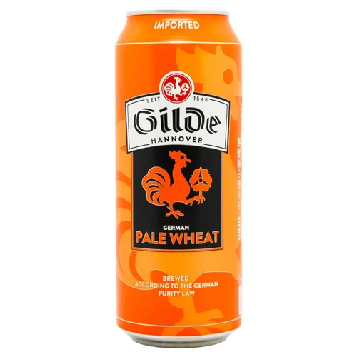 Пиво Gilde Pale Wheat світле пшеничне нефільтроване 5% 0,5л