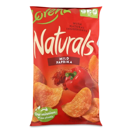 Чипси Картопляні З Паприкою Naturals Lorenz, м/у 100г