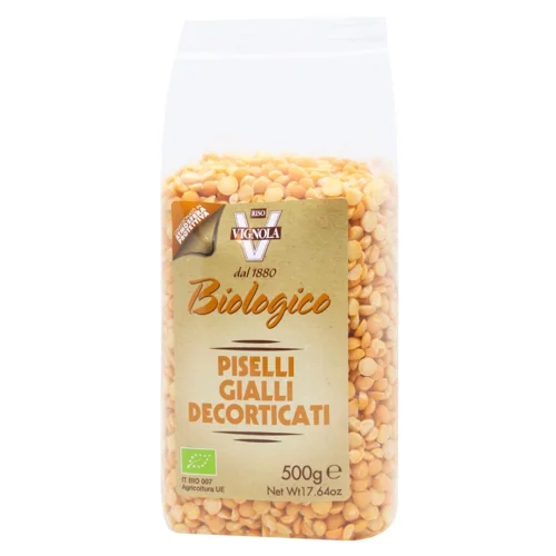 Горох Riso Vignola жовтий органічний 500г
