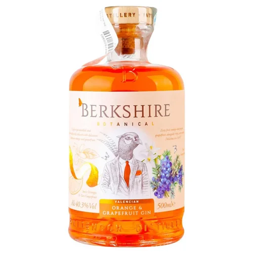 Джин Berkshire Botanical Валенсійський апельсин-грейпфрут 40,3% 0,5л