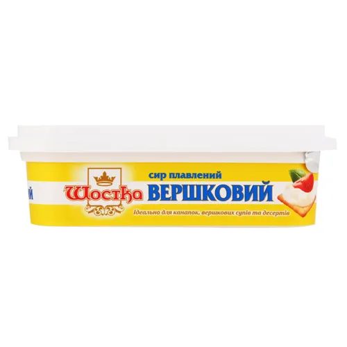 Сир плавлений 45% Вершковий Шостка п/у 180г