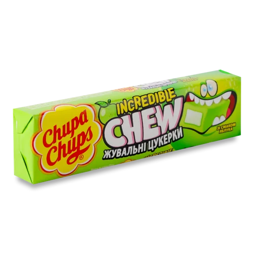 Цукерки Жувальні Яблучний Смак Incredible Chew Chupa Chups, м/у 45г
