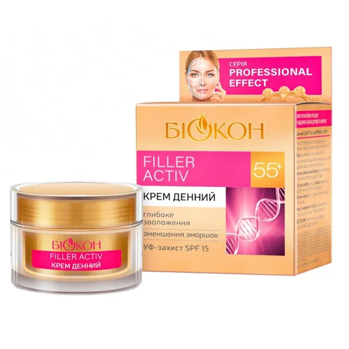 Крем для обличчя Біокон Professional Effect Filler Activ 55+ денний 50мл