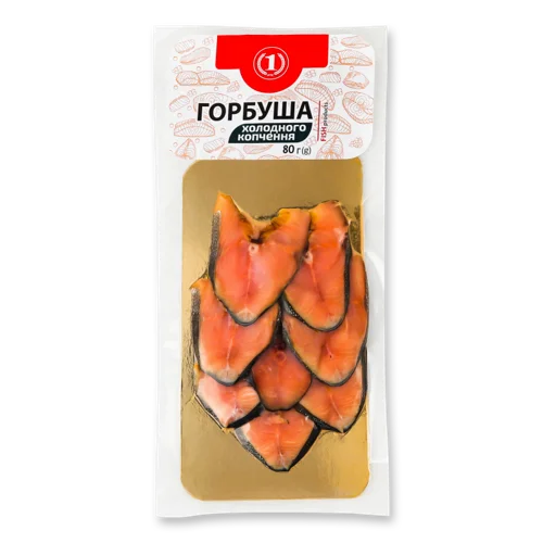 Горбуша Нарізка В/К Вищого Ґатунку, 80г