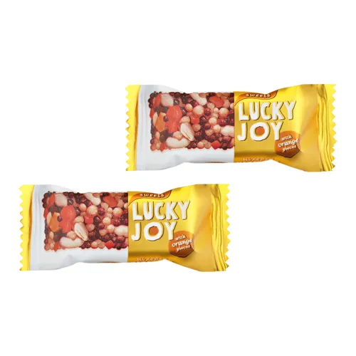 Цукерки частково глазуровані з апельсиновими шматочками Lucky joi КФ Харків'янка кг