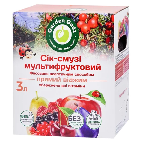 Сік-смузі Garden Gadz Мультифруктовий 3л