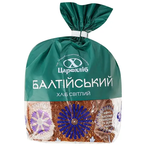Хліб Цар Хліб Балтійський світлий нарізаний половинка 400г