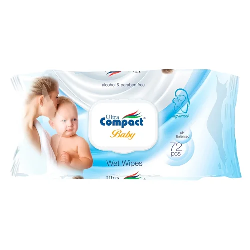 Серветки вологі Ultra Compact Baby 72шт