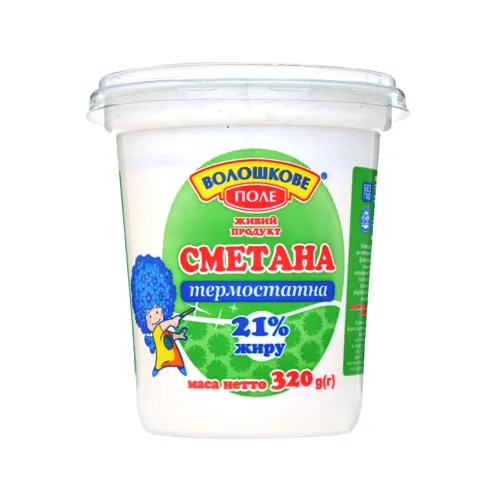 Сметана Волошкове поле термостатна 21% стакан