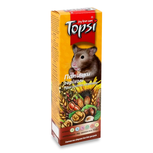 Палички Для Гризунів Горіхові Topsi В/К 150г