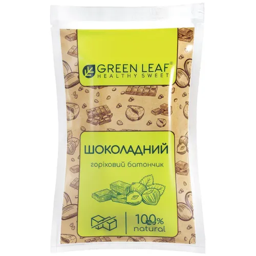 Батончик Green Leaf Шоколадний горіховий 40г