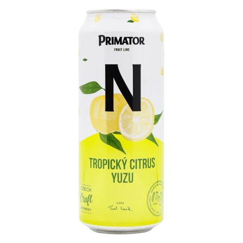 Пиво Primator Yuzu світле безалкогольне 0,5л