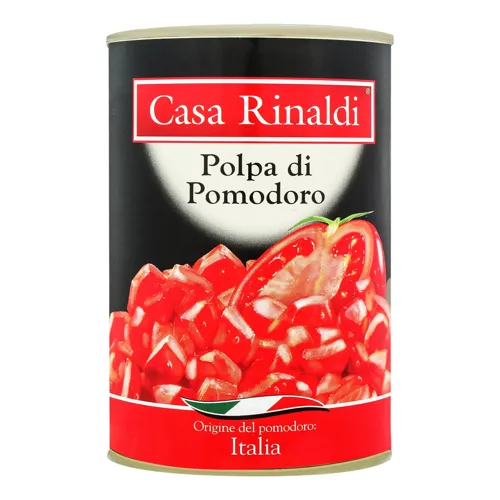Томати очищені шматочками у власному соку Casa Rinaldi 400г