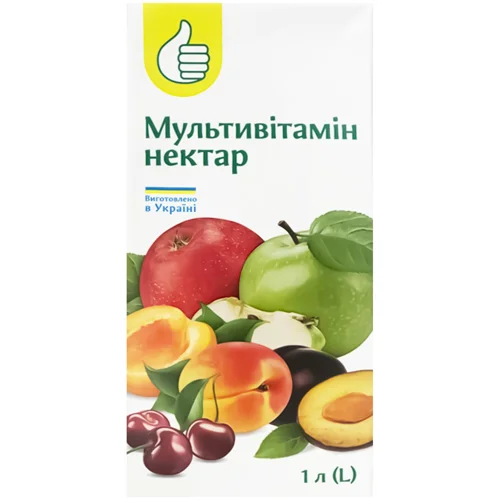 Нектар Auchan мультивітамін 1л